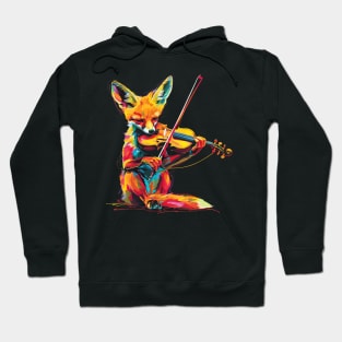 Fennec Fox Playing Violin Hoodie